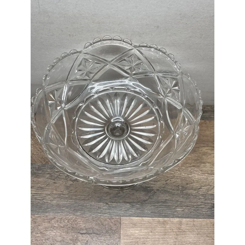 Early 20th Century Pedistal Bowl‎ Cut Glass